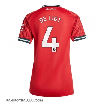 Manchester United Matthijs de Ligt #4 Tricou Fotbal Replică 2025-26 Femei Acasa
